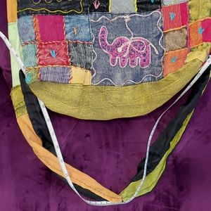 Embroidered Elephant Tote 🐘